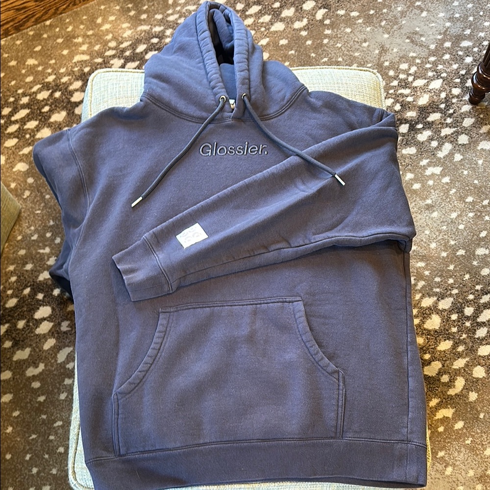Glossier Navy Blue Hoodie